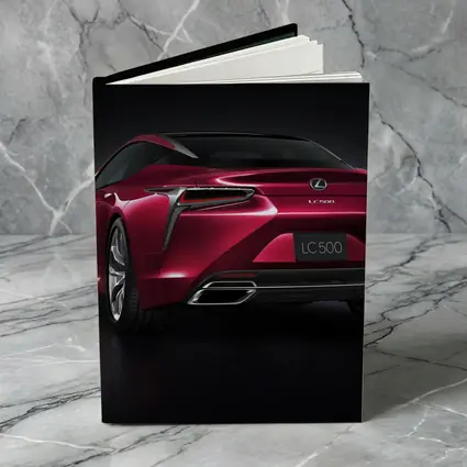 Lexus LC 500 Red Coupe Dark Background