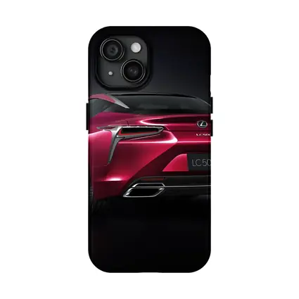 Lexus LC 500 Red Coupe Dark Background