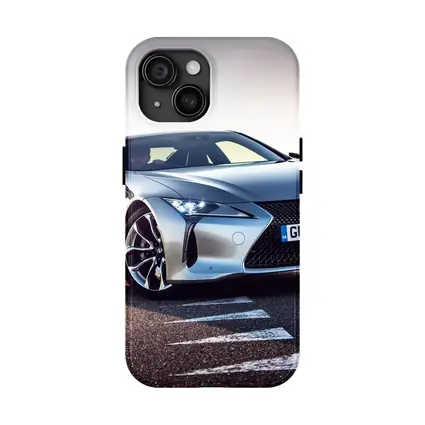 Lexus LC Silver Coupe On Track Road