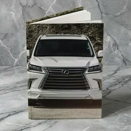 Lexus LX White SUV Rocky Terrain Front View