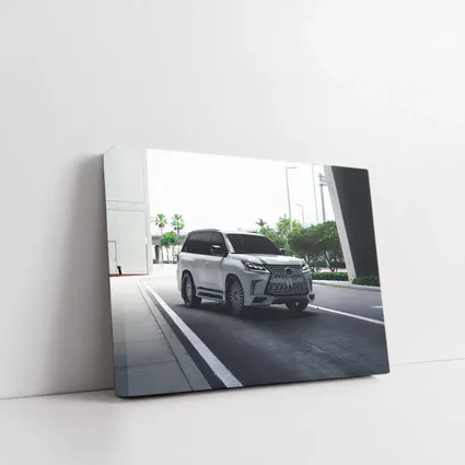 Lexus LX White Luxury SUV Urban Setting