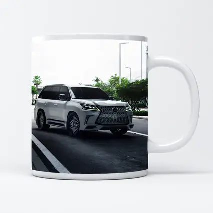 Lexus LX White Luxury SUV Urban Setting