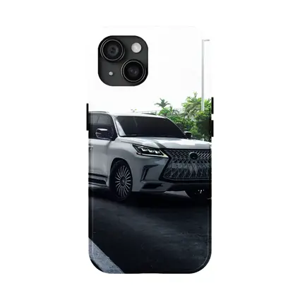 Lexus LX White Luxury SUV Urban Setting
