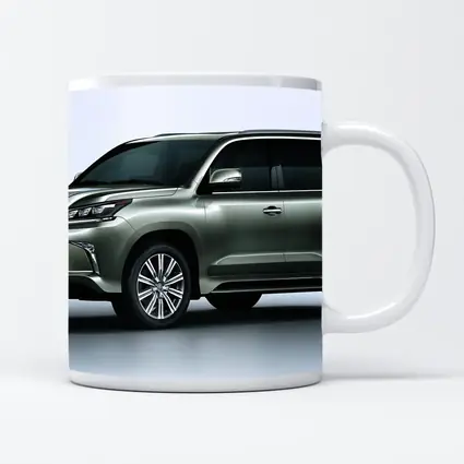 Lexus LX 570 SUV White Studio Background