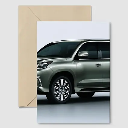 Lexus LX 570 SUV White Studio Background