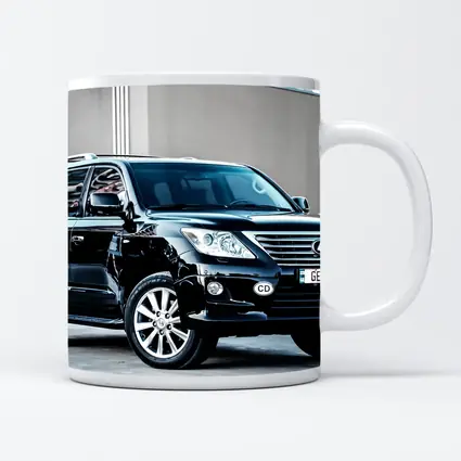 Lexus LX Black SUV Urban Street Setting