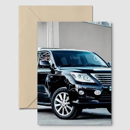 Lexus LX Black SUV Urban Street Setting