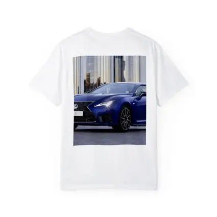 Lexus RC F Blue Coupe Urban Setting