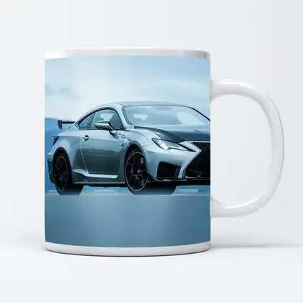 Lexus RC F Silver Coupe Mountain Background