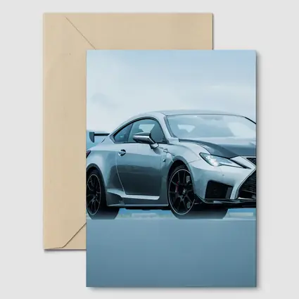 Lexus RC F Silver Coupe Mountain Background