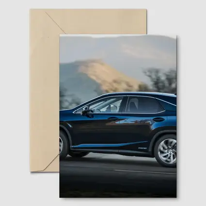 Lexus RX Dark Blue SUV Mountain Road