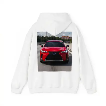Lexus UX Red SUV On Urban Highway