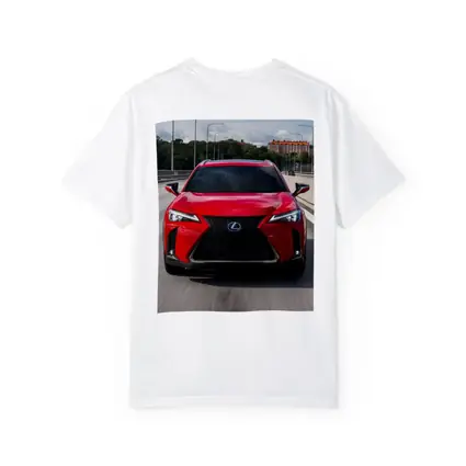 Lexus UX Red SUV On Urban Highway