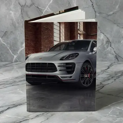 Porsche Macan Turbo Silver Industrial Garage