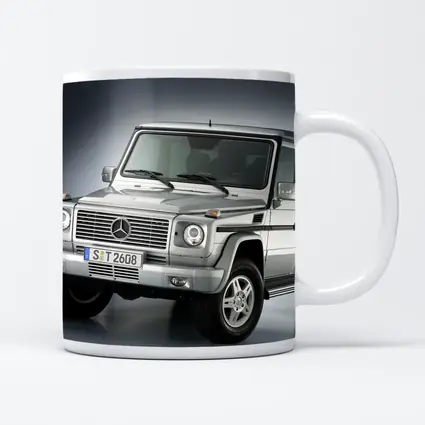 Mercedes G Class Silver SUV Studio Shot