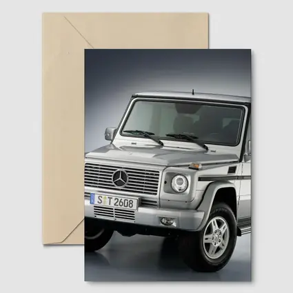 Mercedes G Class Silver SUV Studio Shot