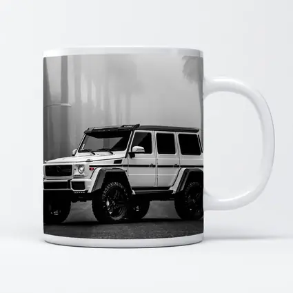 Mercedes G Wagon White Foggy Palm Street
