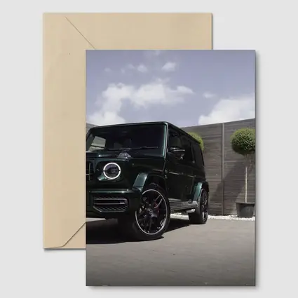 Mercedes AMG G63 Dark Green Courtyard