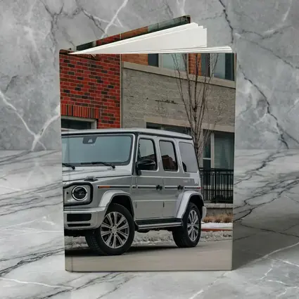 Mercedes G Wagon Silver Urban Winter Street