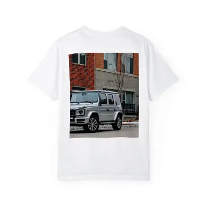 Mercedes G Wagon Silver Urban Winter Street