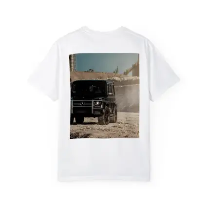 Mercedes G Wagon Black on Sandy Ground