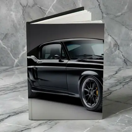 Black Ford Mustang Classic Muscle Car Studio