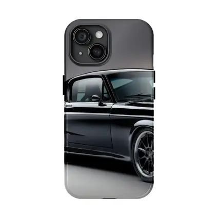 Black Ford Mustang Classic Muscle Car Studio
