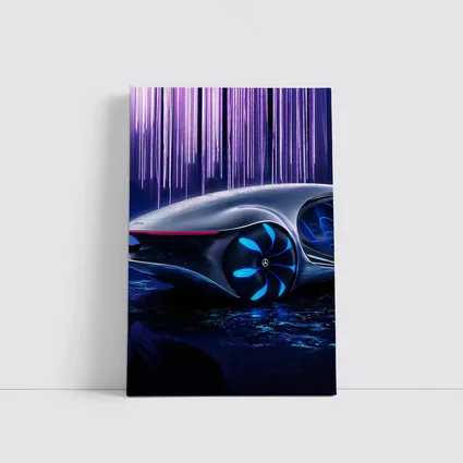 Mercedes Vision AVTR Concept Car Purple Background