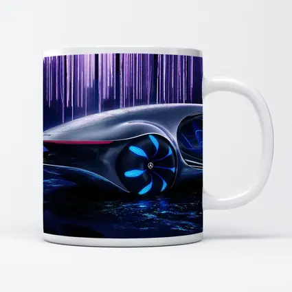 Mercedes Vision AVTR Concept Car Purple Background