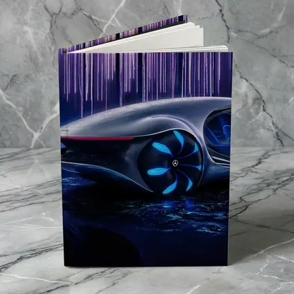 Mercedes Vision AVTR Concept Car Purple Background