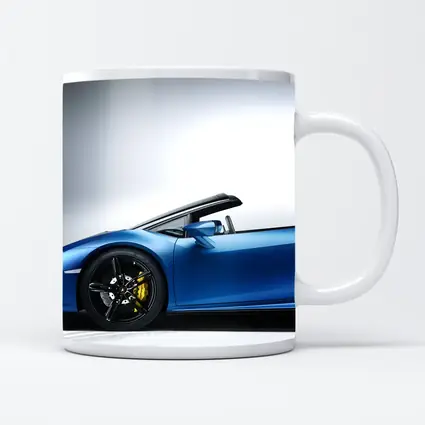 Lamborghini Huracan Spyder Blue Studio Shot