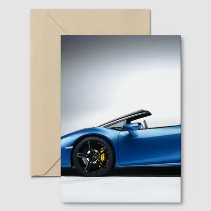 Lamborghini Huracan Spyder Blue Studio Shot