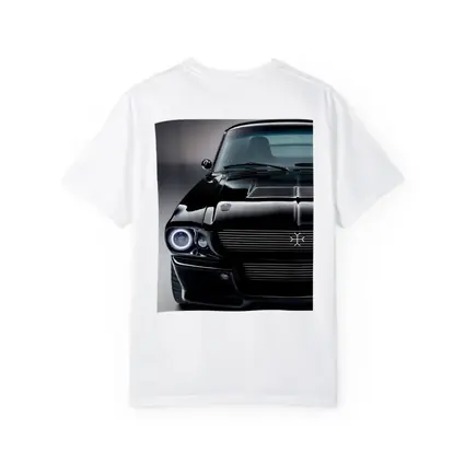 Black Ford Mustang Classic Muscle Car Front