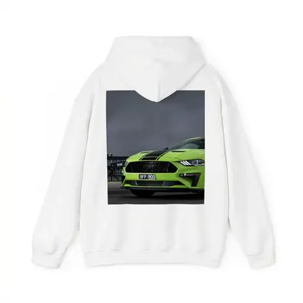 Ford Mustang Green Front View Stormy Track