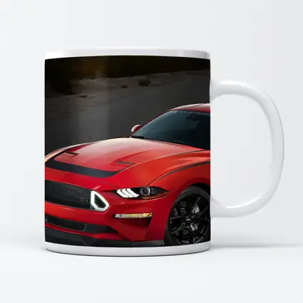 Ford Mustang Red Desert Road Scene