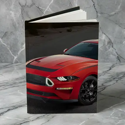 Ford Mustang Red Desert Road Scene
