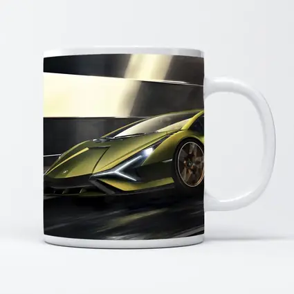 Lamborghini Sian Green Supercar Speed Motion
