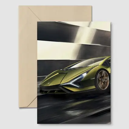 Lamborghini Sian Green Supercar Speed Motion