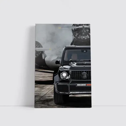 Brabus Mercedes G-Class Tarmac Airplane Background