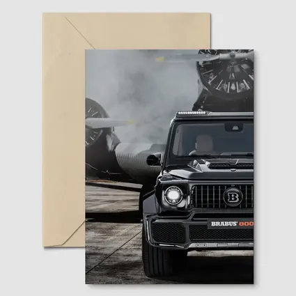 Brabus Mercedes G Class Tarmac Airplane Background