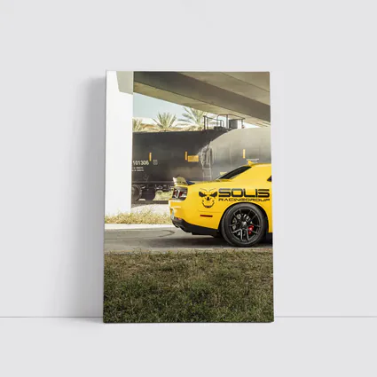 Yellow Ford Mustang Solis Racing Group Street