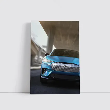 Ford Mustang Mach E Blue Urban Drive