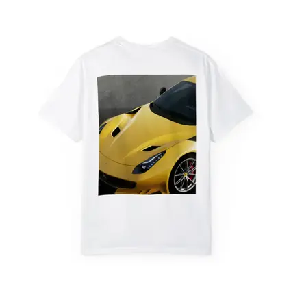 Yellow Ferrari F12tdf On Gray Track