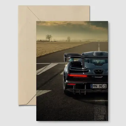 McLaren Senna Rear View on Track