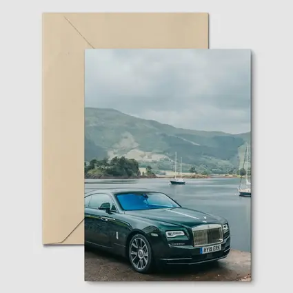 Rolls Royce Wraith Green Scottish Highland Lake