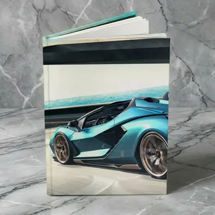Lamborghini Sian Blue Supercar Coastal Road