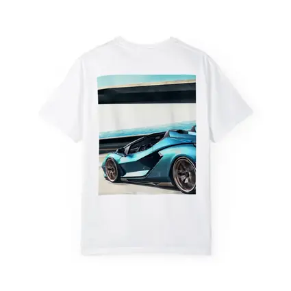 Lamborghini Sian Blue Supercar Coastal Road