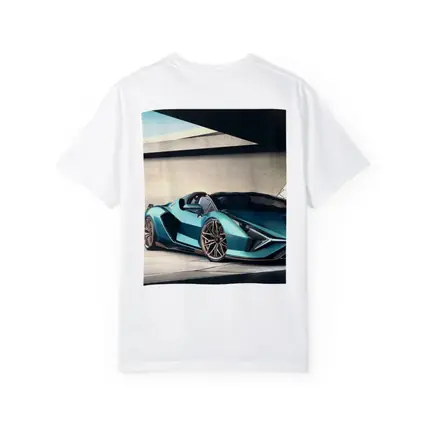 Lamborghini Sian Roadster Teal Concrete Setting
