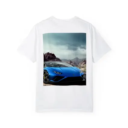 Lamborghini Huracan Blue Desert Mountain Road
