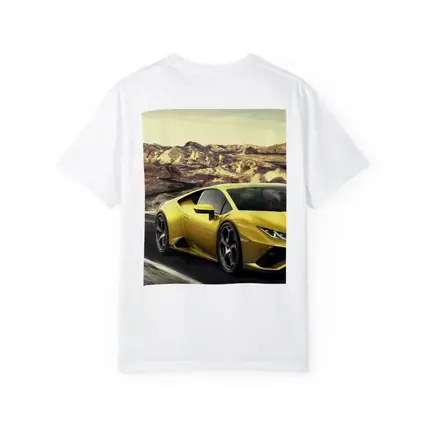 Lamborghini Huracan Yellow Desert Road Drive
